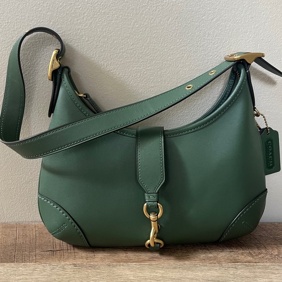 Coach Hamptons Hobo Bag in Hunter Green - Picture 1 of 16